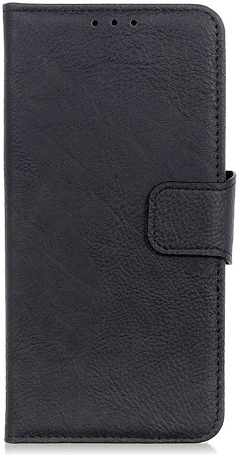 Samsung Galaxy Note 10 Litchi Skin Portemonnee Hoesje Zwart afbeelding 2