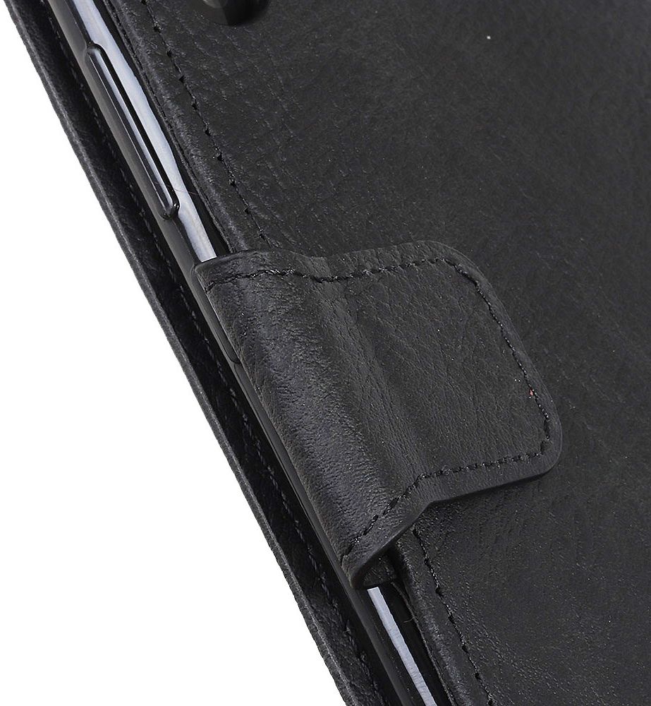 Samsung Galaxy Note 10 Litchi Skin Portemonnee Hoesje Zwart afbeelding 7