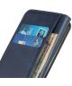 Samsung Galaxy Note 10 Leren Stand Portemonnee Hoesje Blauw