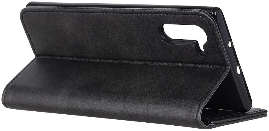 Samsung Galaxy Note 10 Leren Stand Portemonnee Hoesje Zwart afbeelding 8