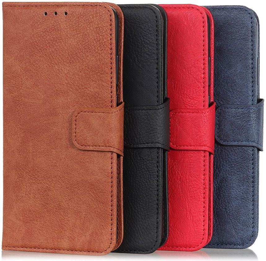 Samsung Galaxy Note 10 Plus Litchi Skin Portemonnee Hoesje Bruin afbeelding 5