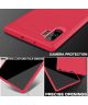 Samsung Galaxy Note 10 Plus Twill Slim Texture Back Cover Rood