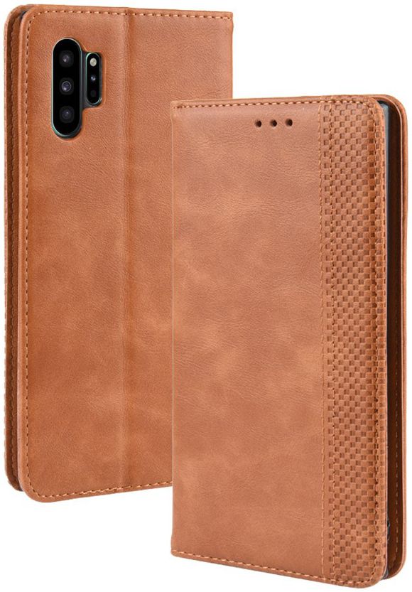 Samsung Galaxy Note 10 Plus Vintage Portemonnee Hoesje Bruin afbeelding 8