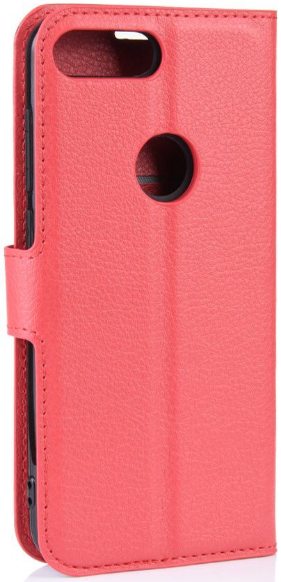 Alcatel 1S (2019) Portemonnee Hoesje Lychee Rood afbeelding 5