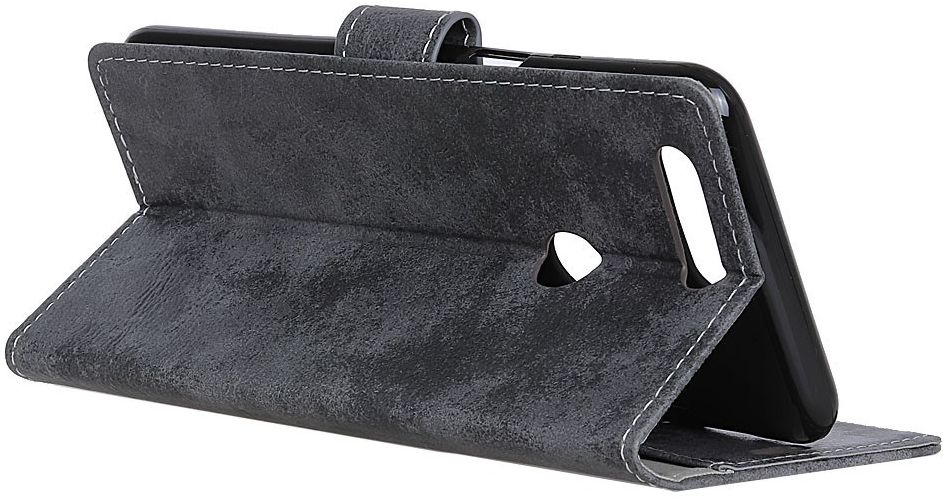 Alcatel 1S (2019) Vintage Portemonnee Hoesje Grijs afbeelding 10