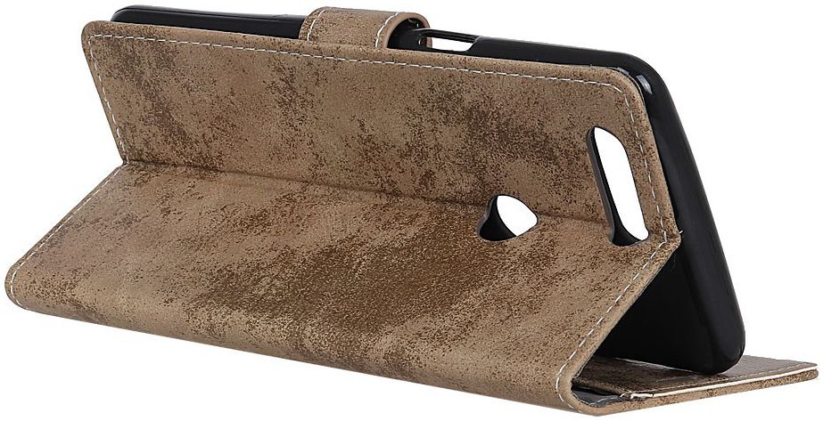 Alcatel 1S (2019) Vintage Portemonnee Hoesje Bruin afbeelding 9