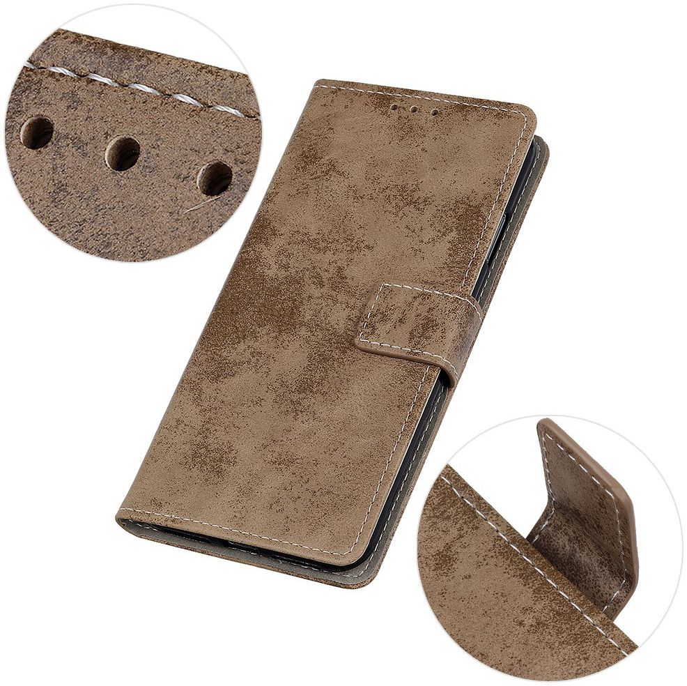 Alcatel 1S (2019) Vintage Portemonnee Hoesje Bruin afbeelding 6