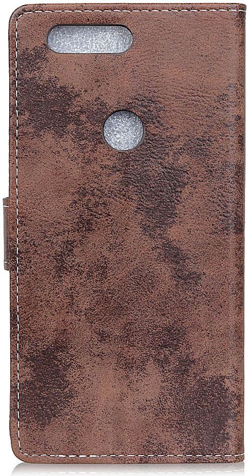 Alcatel 1S (2019) Vintage Portemonnee Hoesje Donkerbruin afbeelding 10