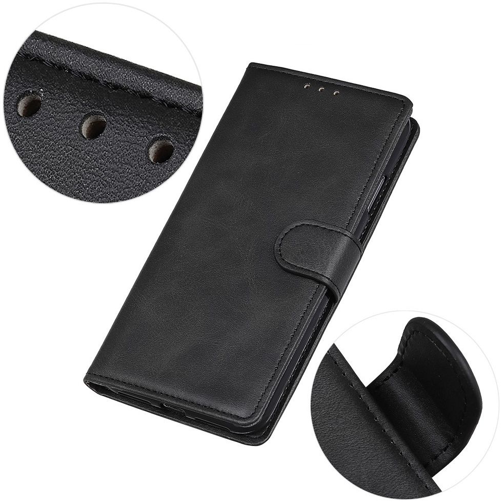 Alcatel 3 (2019) Portemonnee Hoesje Zwart afbeelding 4