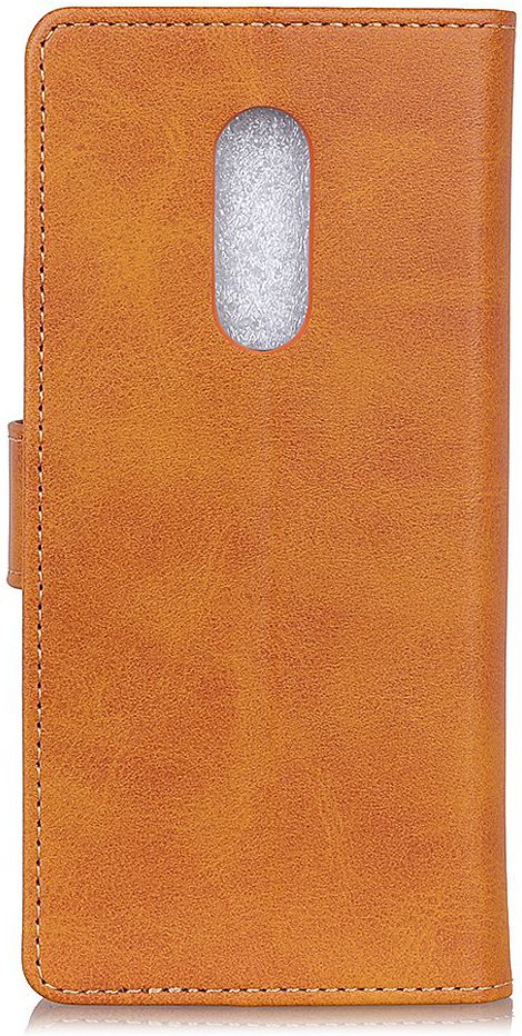 Alcatel 3 (2019) Portemonnee Hoesje Bruin afbeelding 10