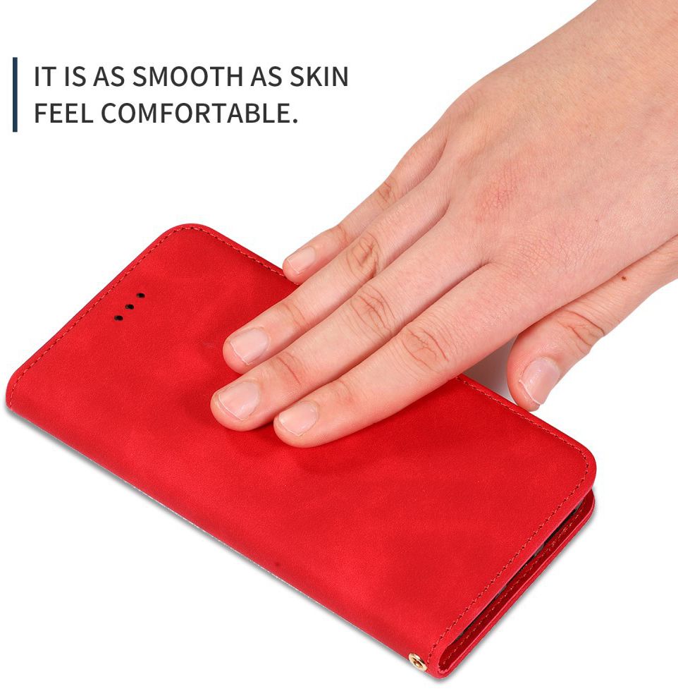 OnePlus 7 Pro Stijlvol Portemonnee Hoesje Rood afbeelding 8
