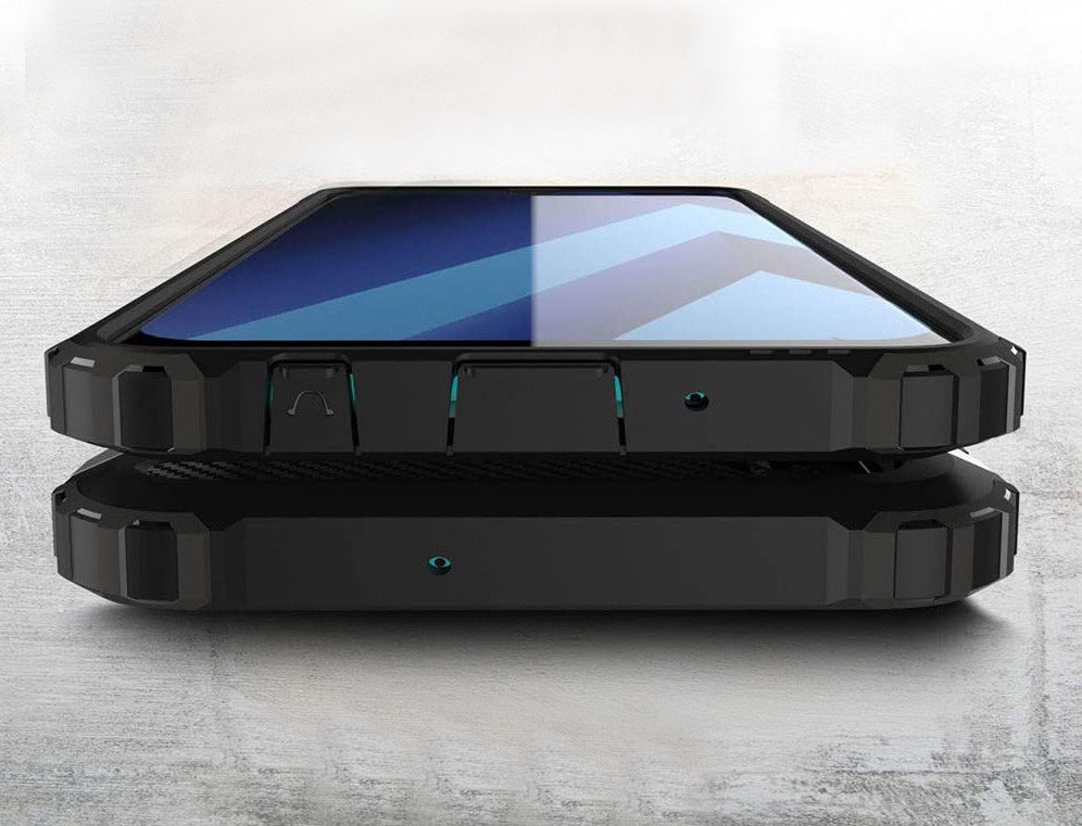 Samsung Galaxy A50 Hoesje Shock Proof Hybride Back Cover Grijs afbeelding 4