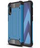 Samsung Galaxy A50 Hoesje Shock Proof Hybride Back Cover Blauw