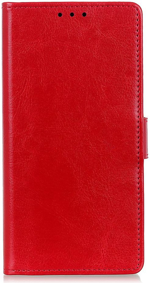 Samsung Galaxy A50 Book Case Hoesje Wallet Standaard Kunst Leer Rood afbeelding 1