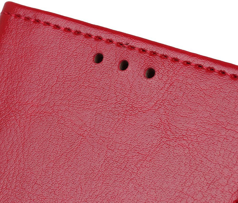 Samsung Galaxy A50 Book Case Hoesje Wallet Standaard Kunst Leer Rood afbeelding 8