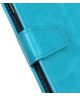 Samsung Galaxy A50 Book Case Hoesje Wallet Standaard Kunst Leer Blauw
