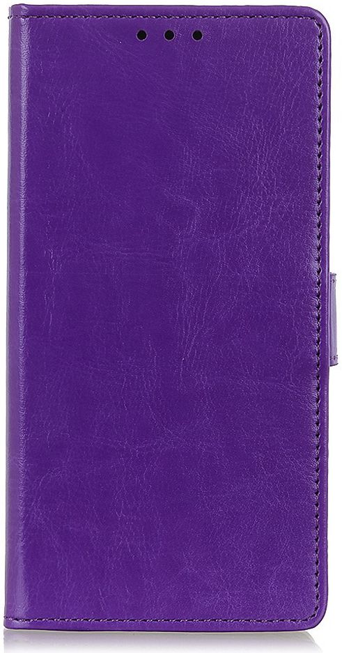 Samsung Galaxy A50 Book Case Hoesje Wallet Standaard Kunst Leer Paars afbeelding 1
