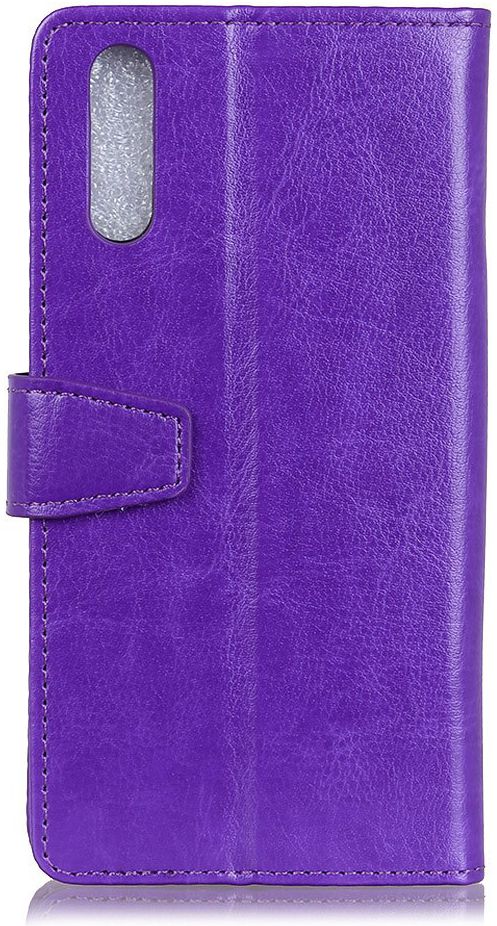 Samsung Galaxy A50 Book Case Hoesje Wallet Standaard Kunst Leer Paars afbeelding 4
