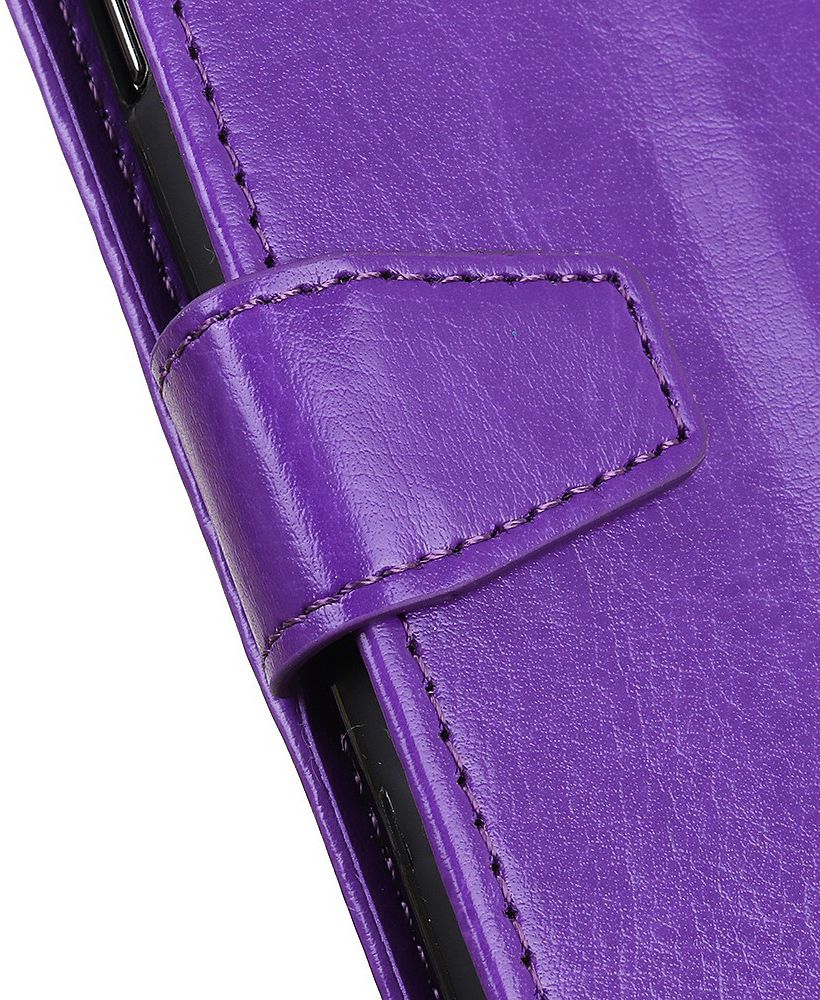 Samsung Galaxy A50 Book Case Hoesje Wallet Standaard Kunst Leer Paars afbeelding 9