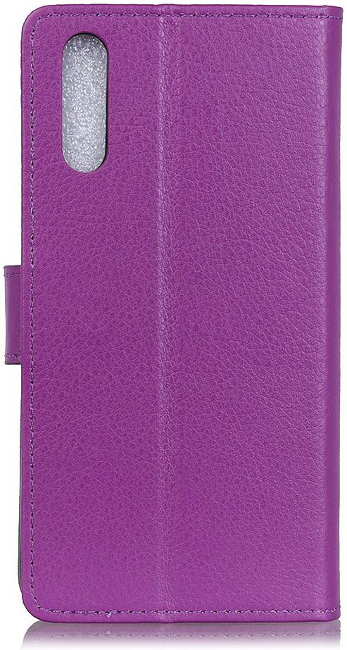 Samsung Galaxy A50 Book Case Hoesje Wallet Kunst Leer Paars afbeelding 6