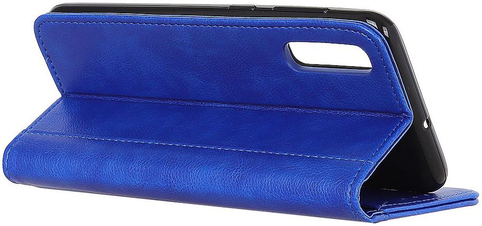 Samsung Galaxy A70 Splitleren Portemonnee Hoesje Blauw afbeelding 7