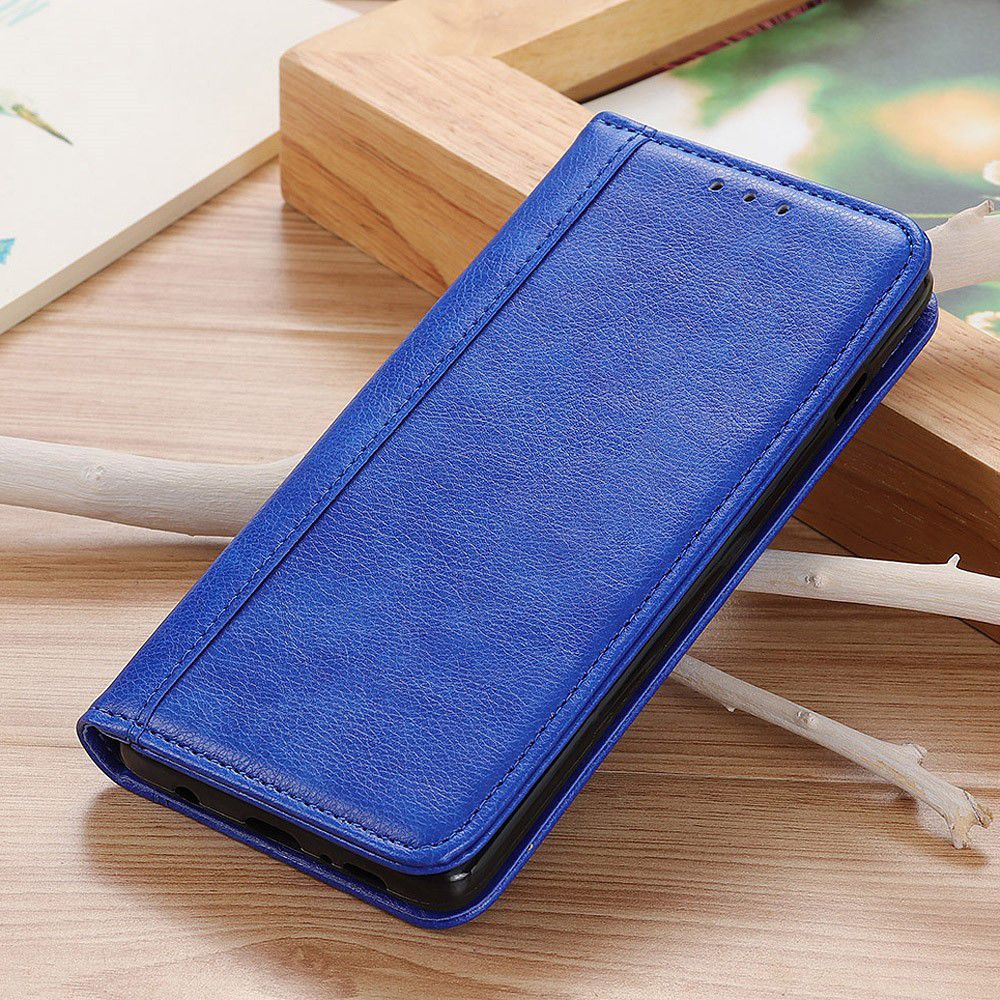Samsung Galaxy A70 Splitleren Portemonnee Hoesje Blauw afbeelding 8