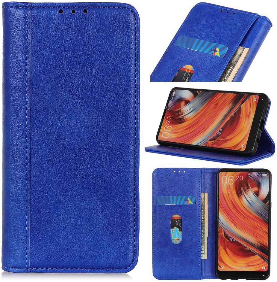 Samsung Galaxy A70 Splitleren Portemonnee Hoesje Blauw afbeelding 9