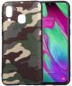 Samsung Galaxy A40 TPU Hoesje met Camouflage Print Groen