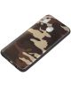 Samsung Galaxy A40 TPU Hoesje met Camouflage Print Bruin