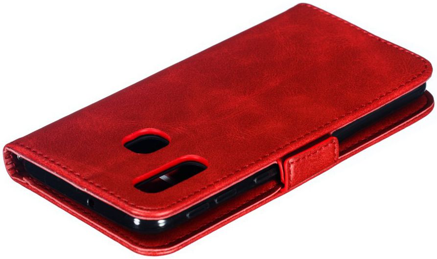 Samsung Galaxy A40 Portemonnee Hoesje met Standaard Rood afbeelding 9