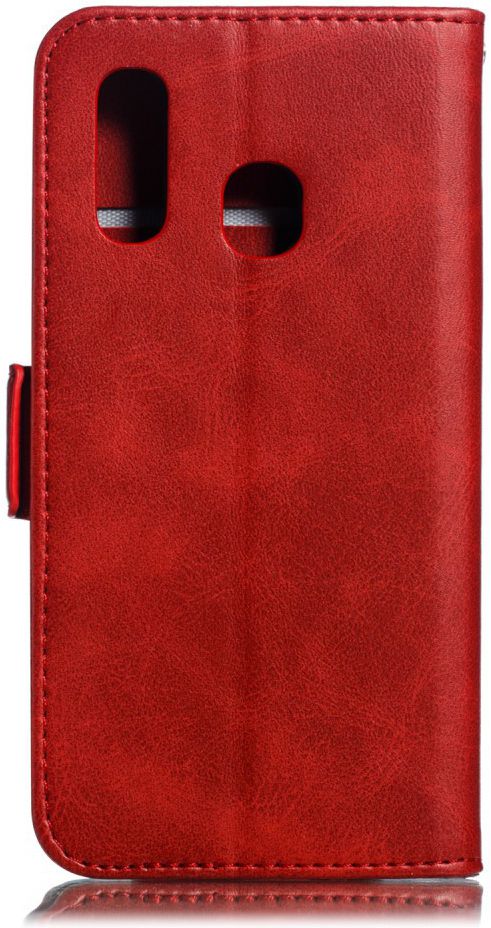 Samsung Galaxy A40 Portemonnee Hoesje met Standaard Rood afbeelding 4