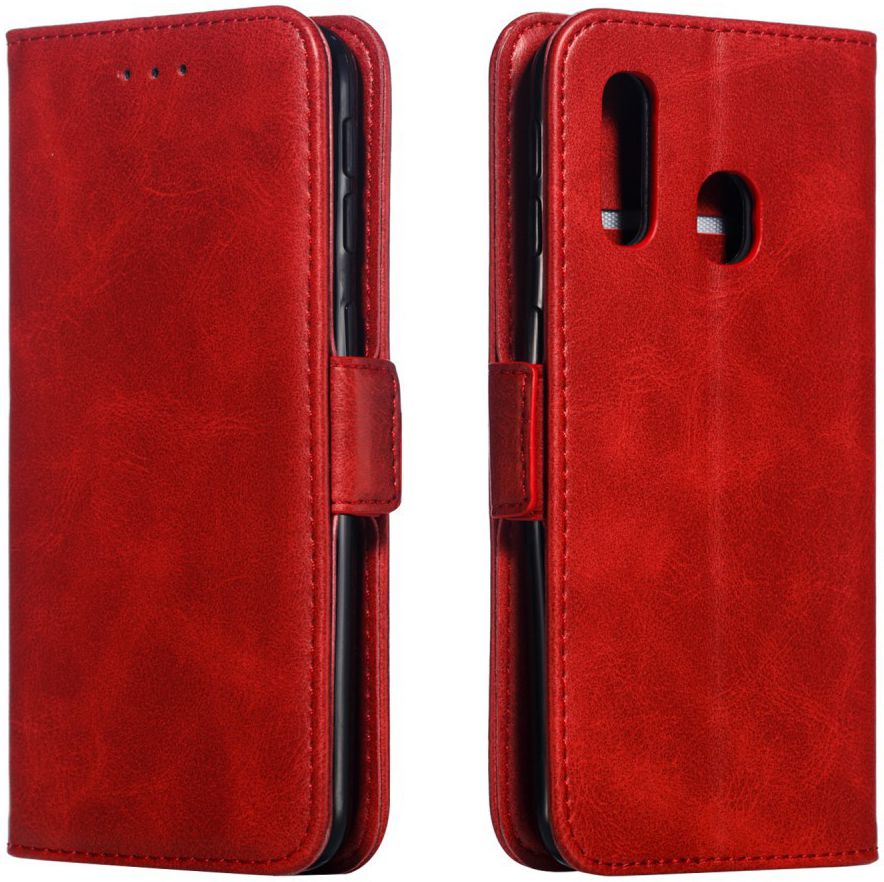 Samsung Galaxy A40 Portemonnee Hoesje met Standaard Rood afbeelding 6