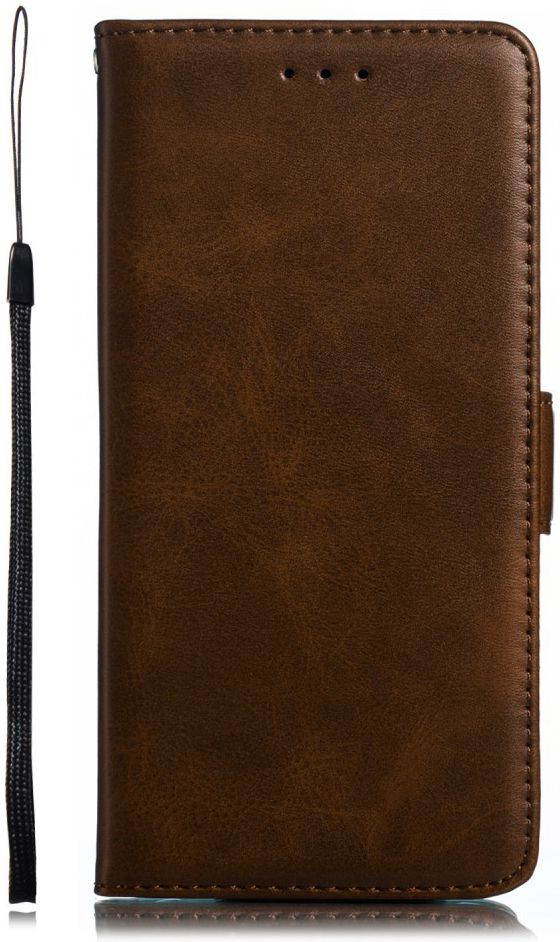 Samsung Galaxy A40 Portemonnee Hoesje met Standaard Donkerbruin afbeelding 1