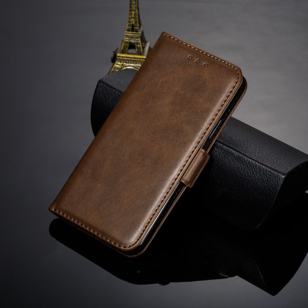 Samsung Galaxy A40 Portemonnee Hoesje met Standaard Donkerbruin afbeelding 12