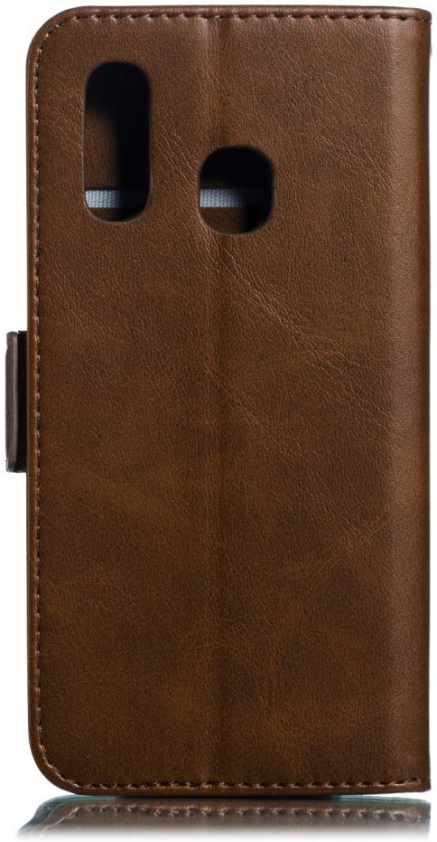 Samsung Galaxy A40 Portemonnee Hoesje met Standaard Donkerbruin afbeelding 3
