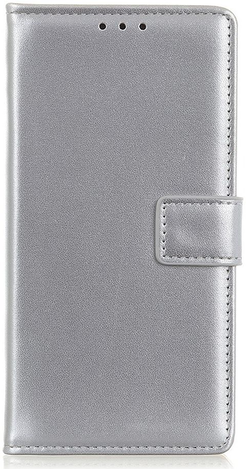 Samsung Galaxy A40 Stijlvol Portemonnee Hoesje met Standaard Zilver afbeelding 1