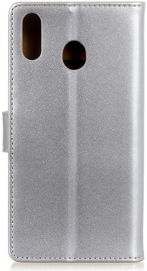 Samsung Galaxy A40 Stijlvol Portemonnee Hoesje met Standaard Zilver afbeelding 4