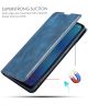 Samsung Galaxy A40 Dun Portemonnee Hoesje Blauw