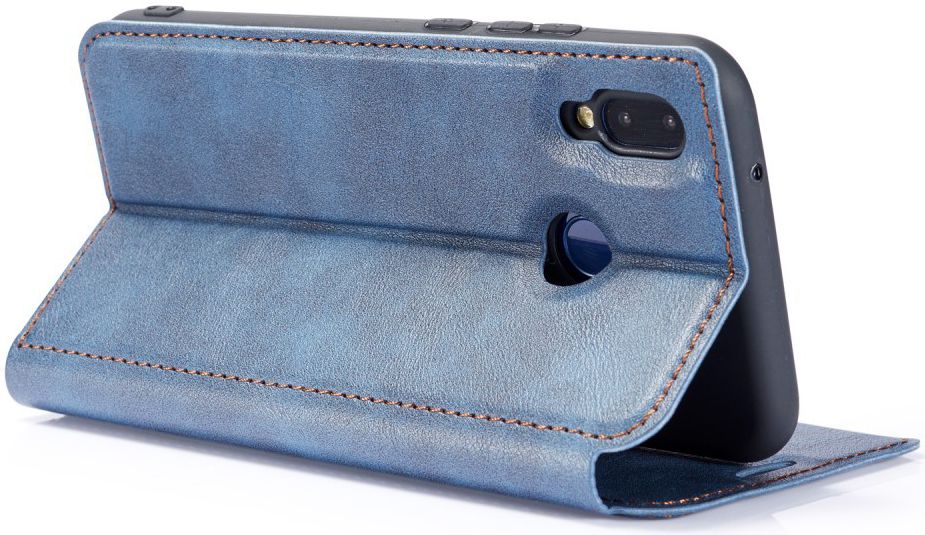 Samsung Galaxy A40 Dun Portemonnee Hoesje Blauw afbeelding 13