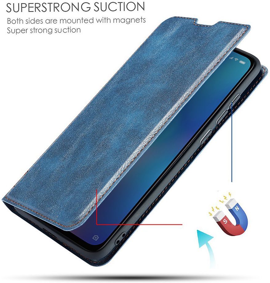 Samsung Galaxy A40 Dun Portemonnee Hoesje Blauw afbeelding 4