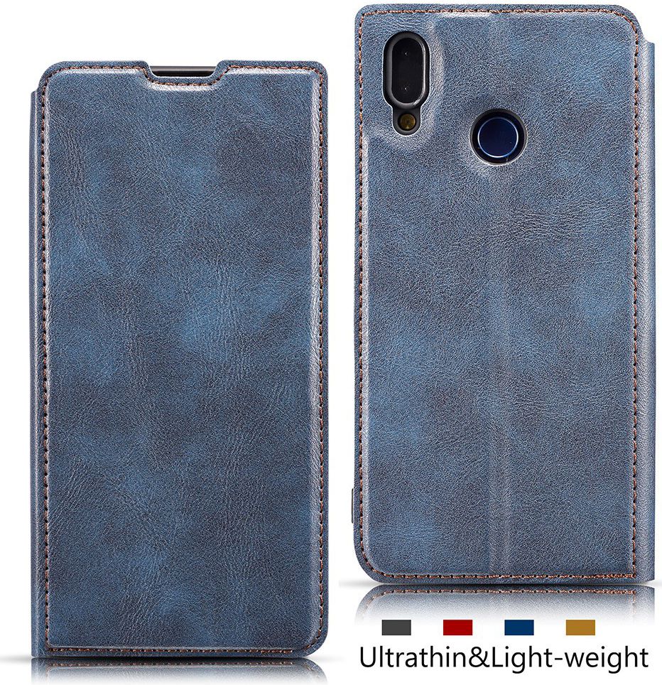 Samsung Galaxy A40 Dun Portemonnee Hoesje Blauw afbeelding 5