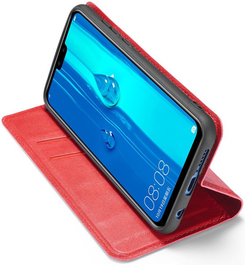 Samsung Galaxy A40 Dun Portemonnee Hoesje Rood afbeelding 3