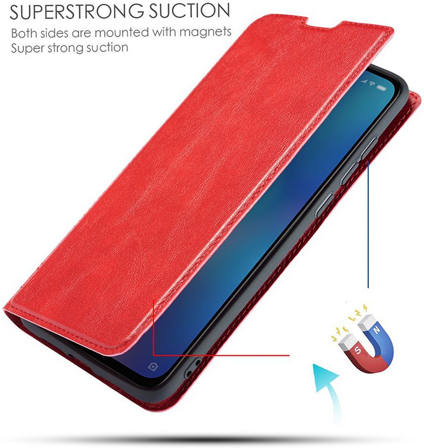 Samsung Galaxy A40 Dun Portemonnee Hoesje Rood afbeelding 5