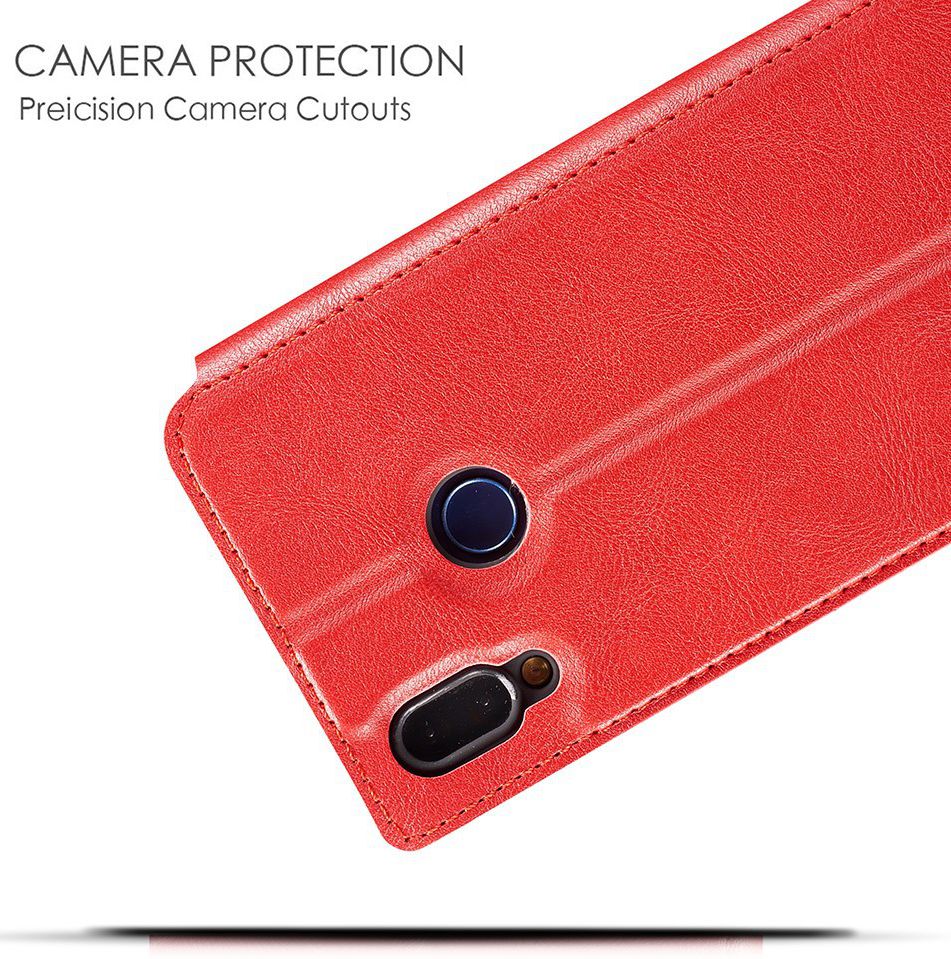 Samsung Galaxy A40 Dun Portemonnee Hoesje Rood afbeelding 9