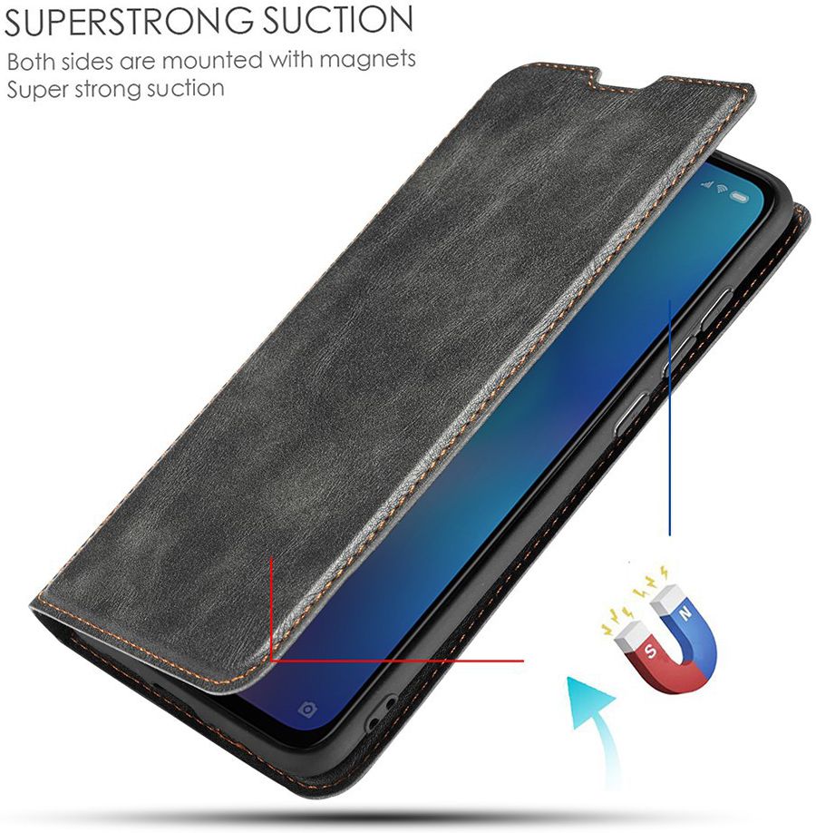 Samsung Galaxy A40 Dun Portemonnee Hoesje Zwart afbeelding 4