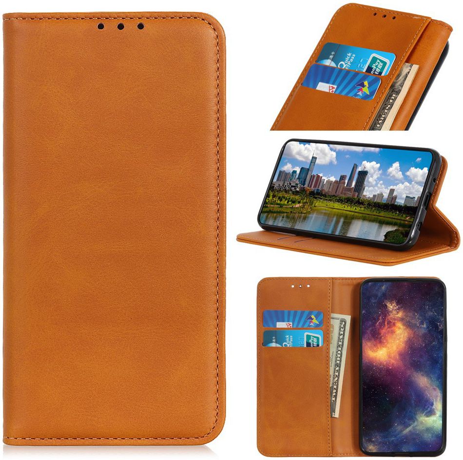 Samsung Galaxy A40 Splitleren Portemonnee Hoesje Bruin afbeelding 9