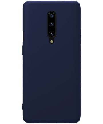Nillkin Ruberized OnePlus 7 Pro TPU Hoesje Blauw Hoesjes