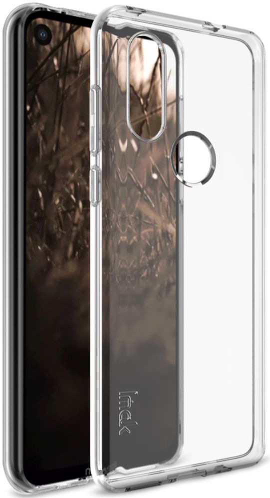 IMAK UX-5 Series Motorola One Vision Hoesje Flexibel TPU Transparant afbeelding 1