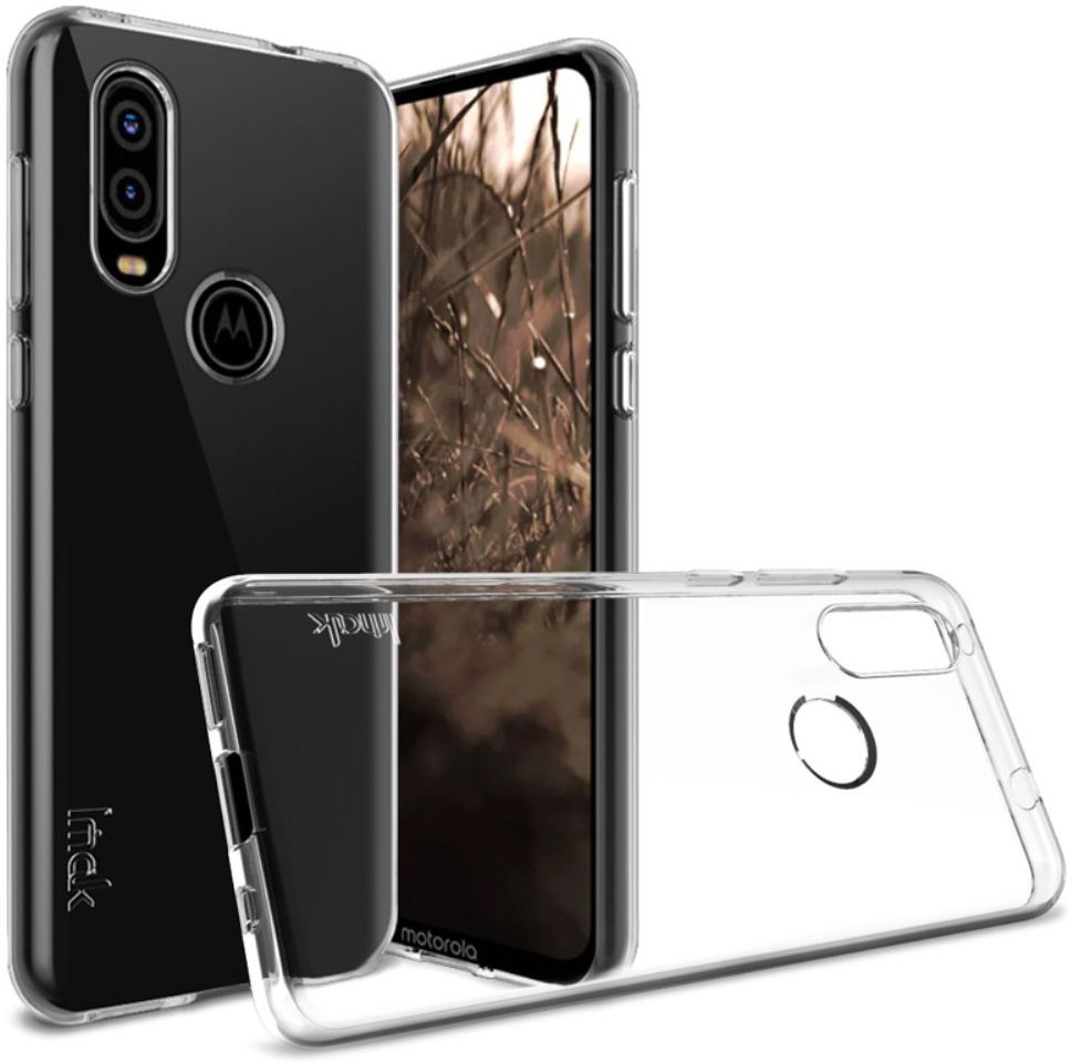 IMAK UX-5 Series Motorola One Vision Hoesje Flexibel TPU Transparant afbeelding 2