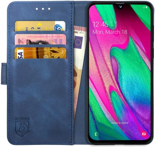 Rosso Element Samsung Galaxy A40 Hoesje Book Cover Blauw afbeelding 1